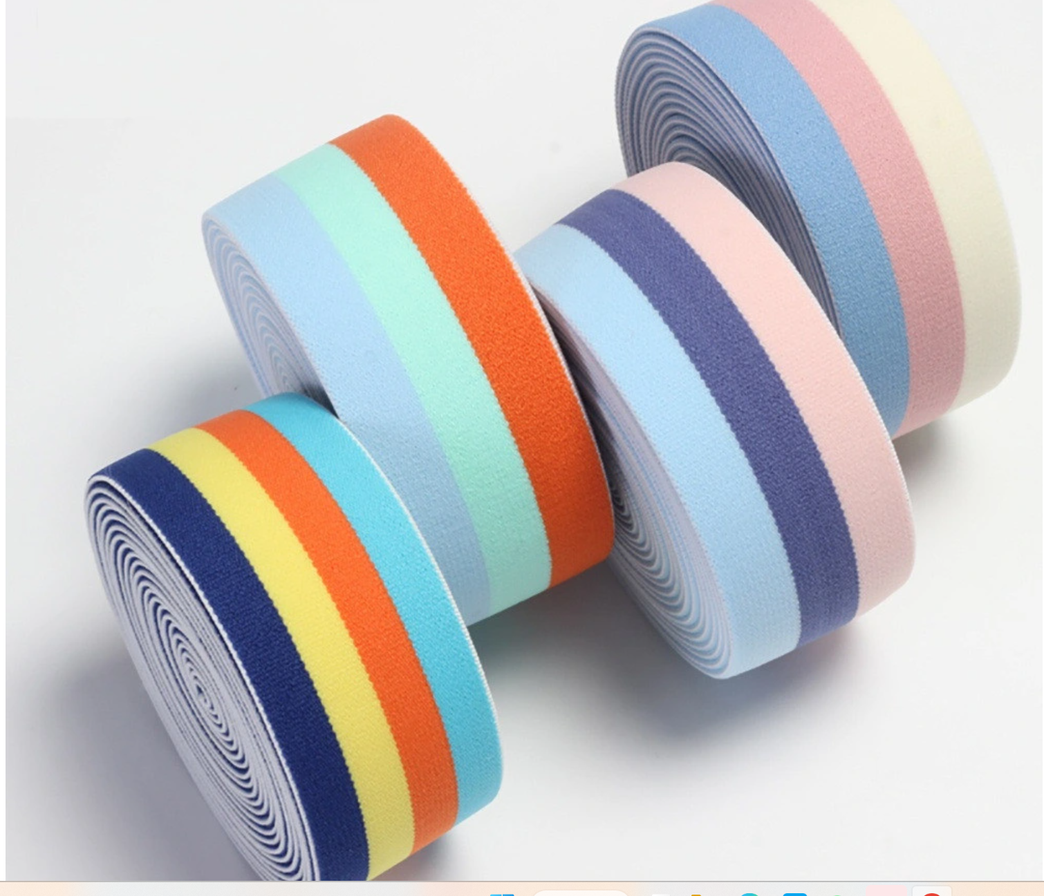 Wholesale High Quality Soft Nylon Jacquard Underwear Elastic Band Lurex Elastic Band for Garment