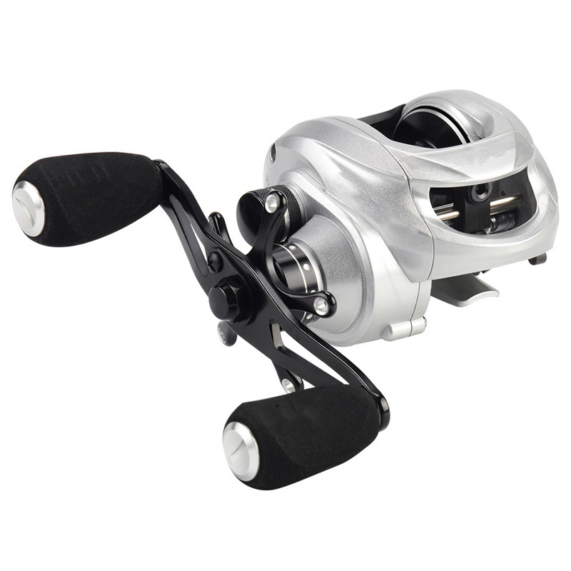 New Fishing Reel JH3000 4000 Double Metal Spool Handle No Gap Squid Saltwater Carp Fishing Reels Coil Spinning Reel