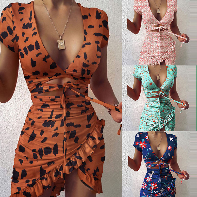 High Quality Silk Elegant Casual Dresses Summer Ladies Bodycon mini Woman Sexy Party Wear Dress