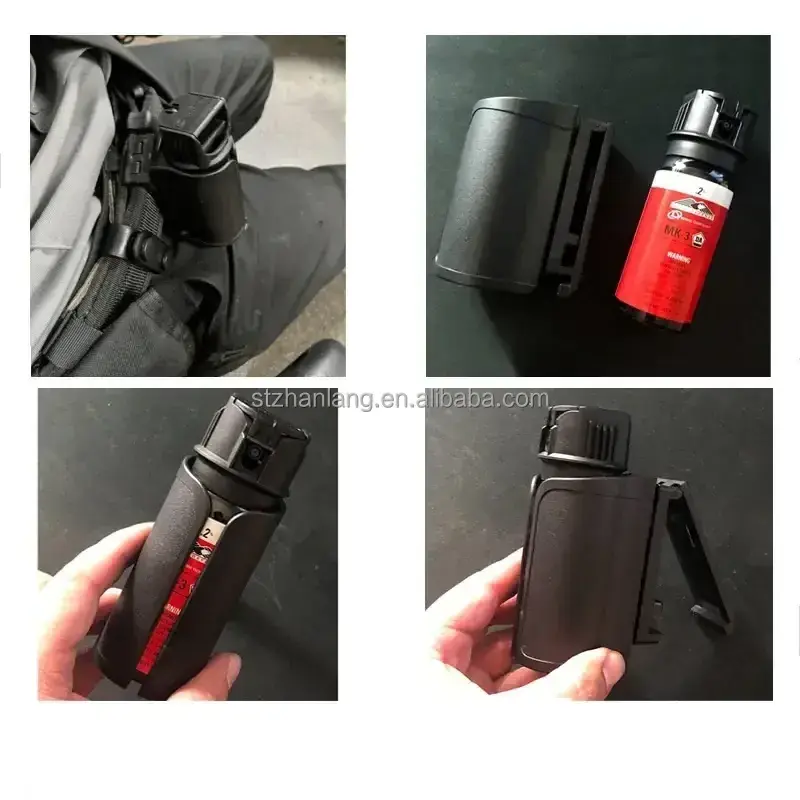 Plastic Steel Quick-draw Spray Holster 360 Degrees Rotatable Tactical Spray Holder Flashlight Holster Pouch