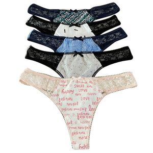 Wholesale Beautiful  Cotton Ladies Underwear Thongs For Women