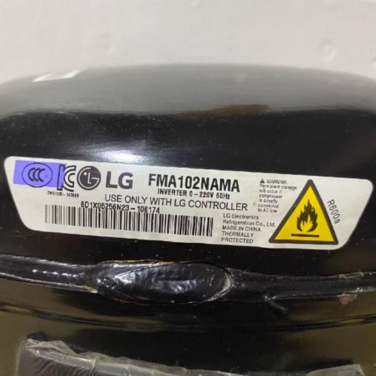 Wholesale Refrigerator Spare Parts Fridge Freezer Parts LG R600a Inverter Refrigerator Compressor FMA102NAMA On Sale