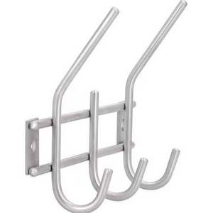 Heavy Duty 304 Stainless Steel  Wall Hook Towel Rack 3 Hooks Metal Door Hooks for Hanging