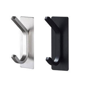 Kitchen Robe Bathroom Stainless Steel Self-Adhesive Coat Towel Hooks Wall hooks