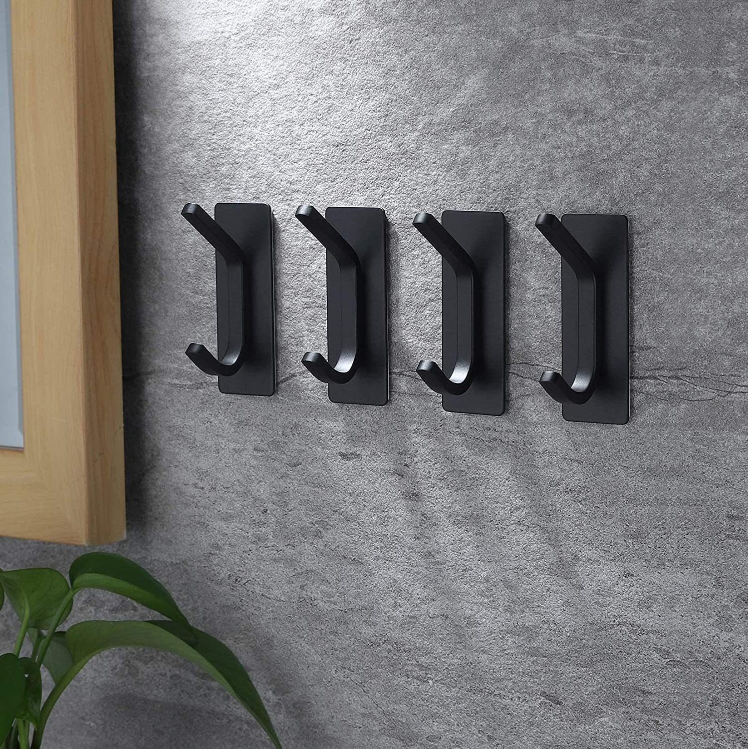 Kitchen Robe Bathroom Stainless Steel Self-Adhesive Coat Towel Hooks Wall hooks