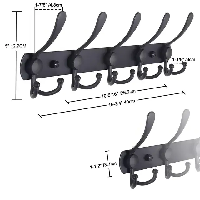 High Quality Durable Wall Mounted Coat Rack Household Wall Hook