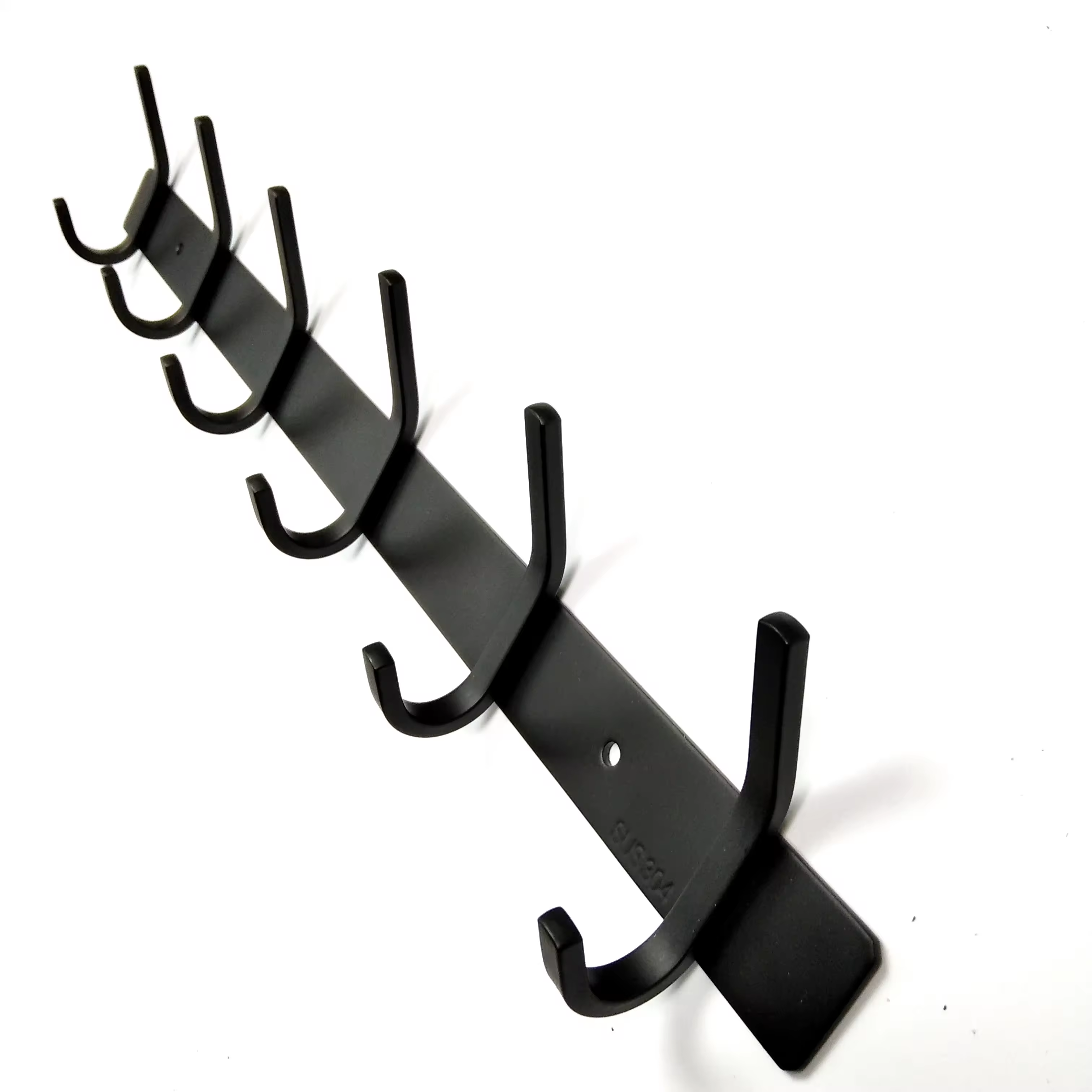 Black Stainless Steel Wall Hooks 6 Hooks Coat Hook