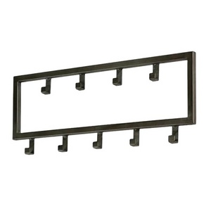 Simple Industrial Style Wall Hook Double Layer Metal Hook Rack Wall Mounted Metal Coat Rack For Entry