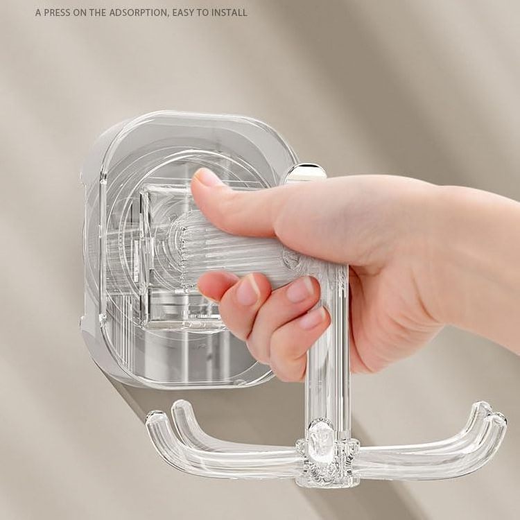 Wholesale Rotating Folding Hook 360 Degree Plastic Storage Hook For Kitchen And Bathroom