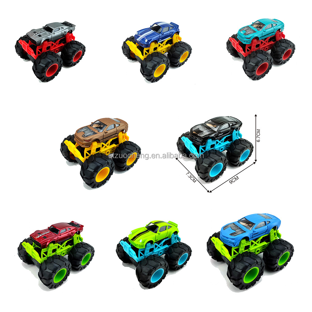 New arrival Big Wheels Alloy pull back off-road simulation car model monster car Diecast toys