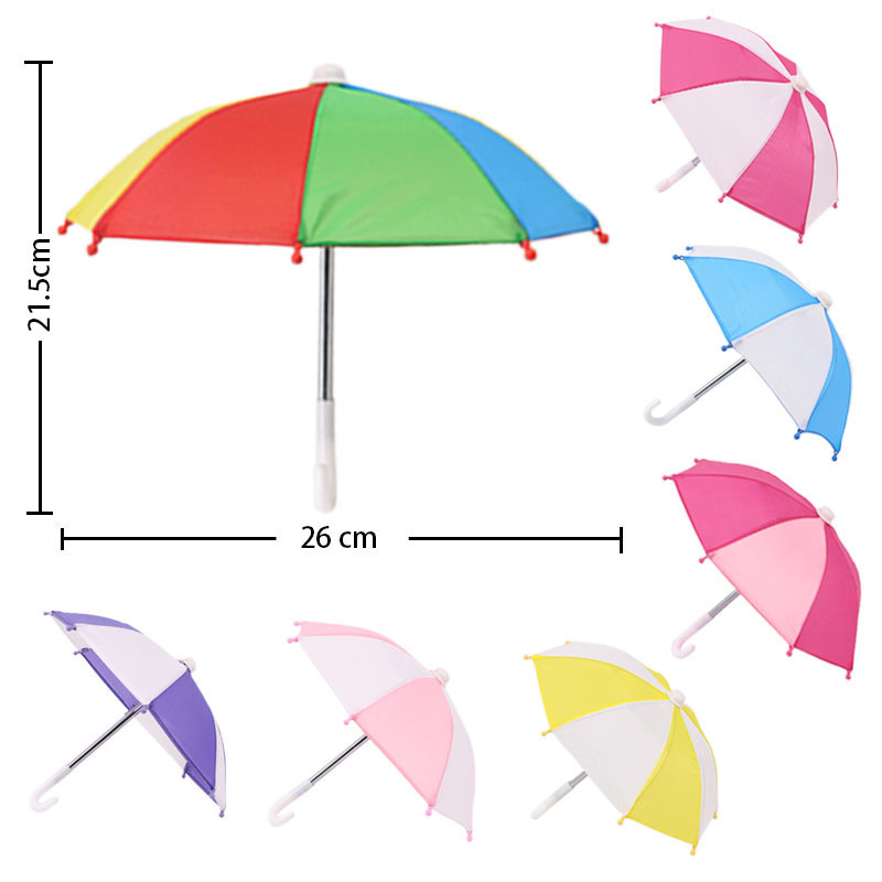 IN STOCK 18 inch 8 color cute american fashion girl dolls accessories Umbrella