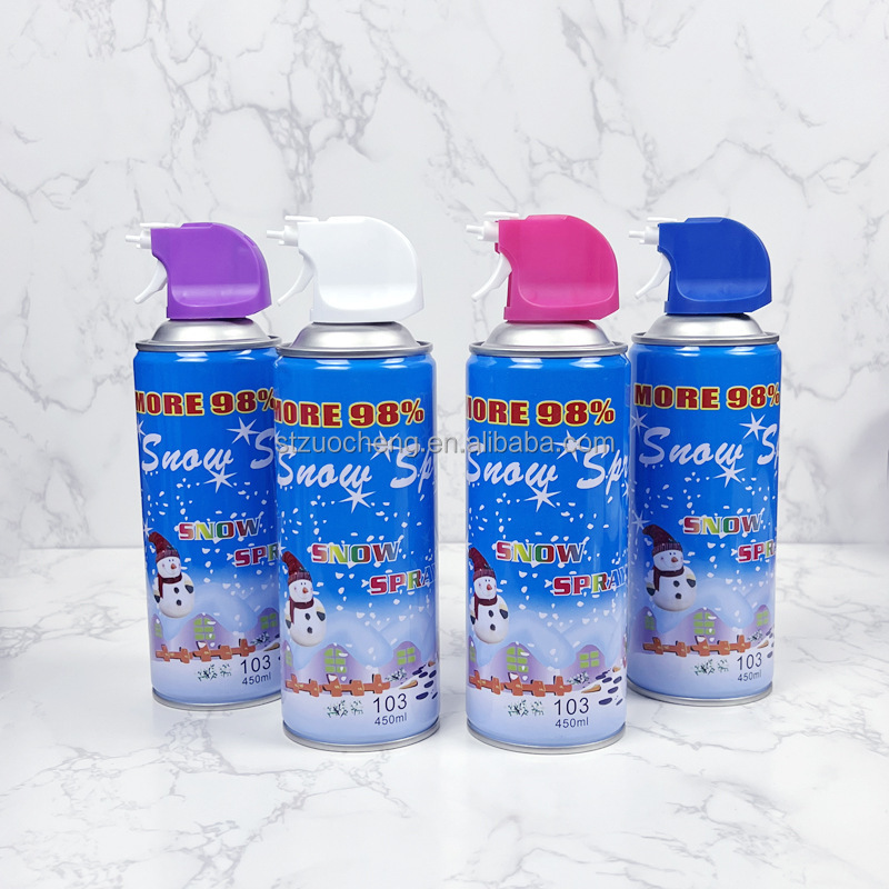 Low MOQ 280ml artificial party foam Snow Spray wedding Christmas snow party popper spray