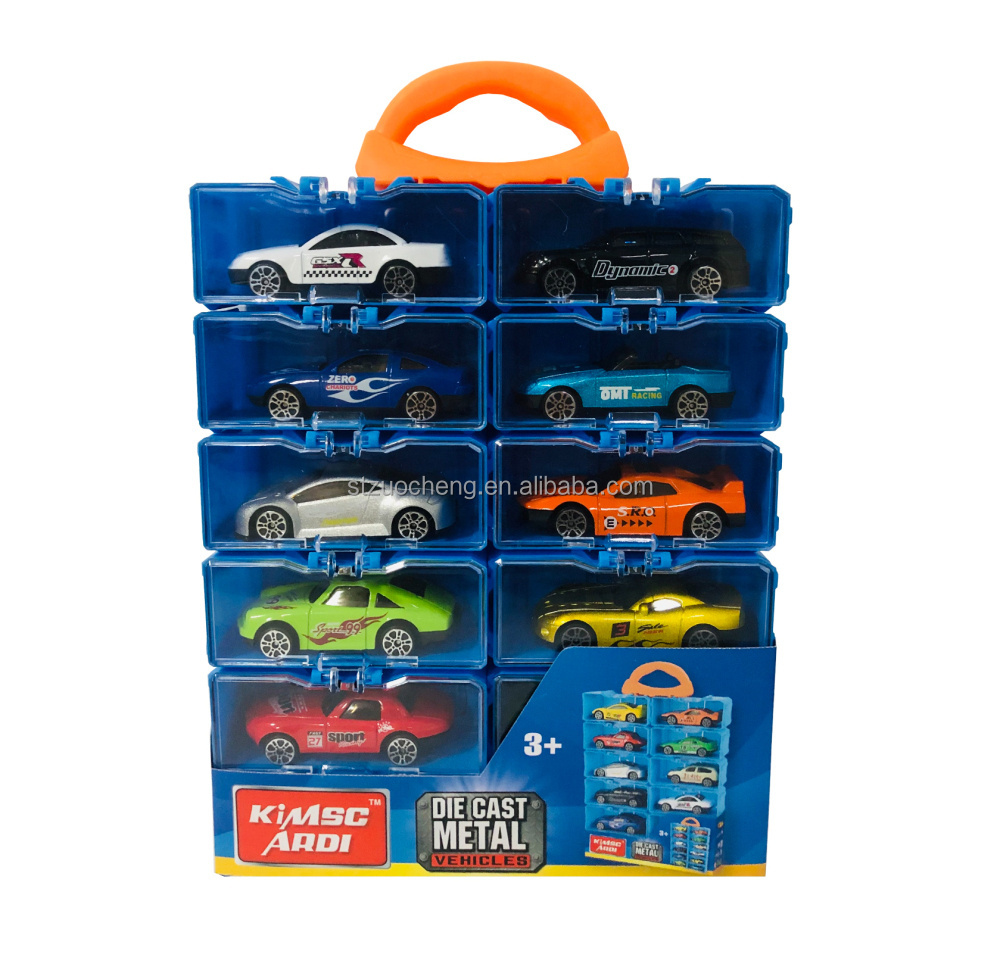 Hot Sell 1:64 Juguetes De slide 12pcs cars premium toy metal racing car with collected box