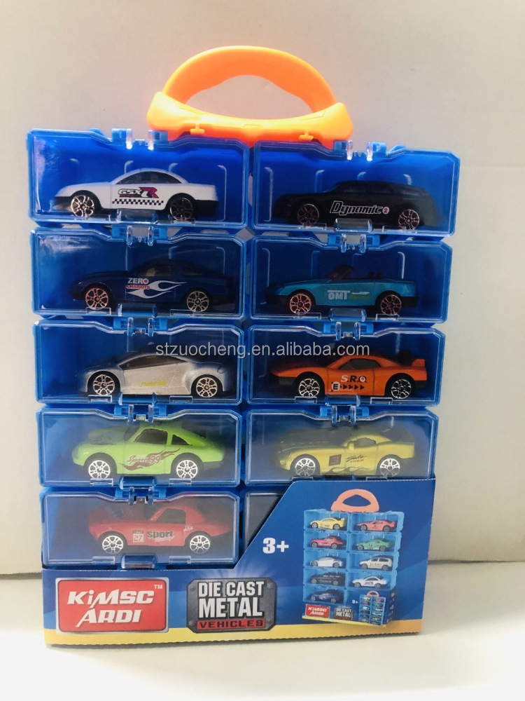 Hot Sell 1:64 Juguetes De slide 12pcs cars premium toy metal racing car with collected box