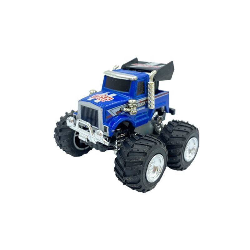 1:64 scale mini Kids Racing friction toy vehicle Model Car pull back alloy model car with big wheel