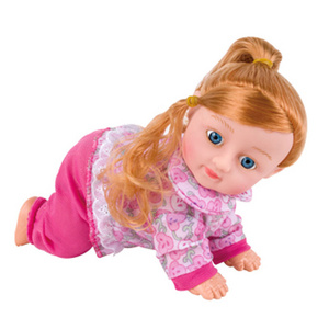 10 "  Vinyl Kids Fashion Dolls electric Voice Singing Dancing Crawling Real Looking Silicone Reborn Baby Doll