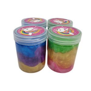 DIY rainbow unicorn stress relief Charming slime charms polymer putty slime clay for kids