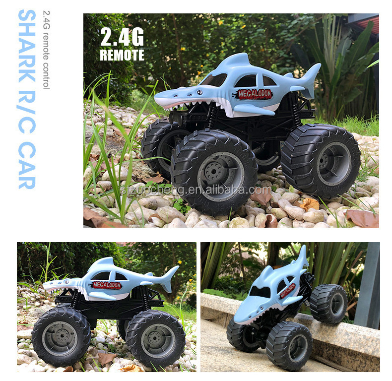 New Coming monster Trucks climbing car Shark Shaped Remote Control Car big foot rc car