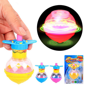 Toys under 1 dollar Light Up Plastic Dreidel LED Toys Flashing Spinning Tops With Gyroscope