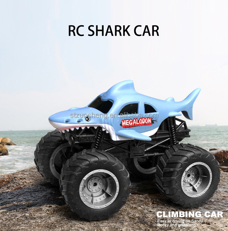 New Coming monster Trucks climbing car Shark Shaped Remote Control Car big foot rc car