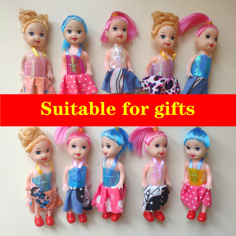 Wholesale 6 joint Small fashion doll house accessories 10cm Dolls Girls Toys Suitable for gifts toys under 1 dollar