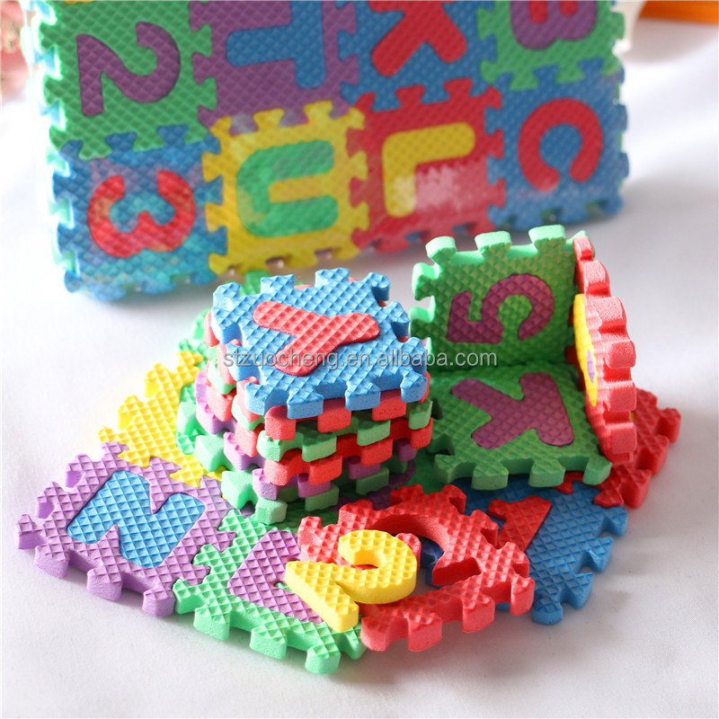 36Pcs mini EVA Foam Numbers+Letters doll house accessories Play Mat Puzzle Floor Mats Baby Carpet Pad miniature Toys For Kids