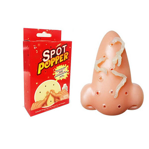 Popular nose-shaped Prank fidget Toys Tiktok hot selling squeeze acne popping pimple