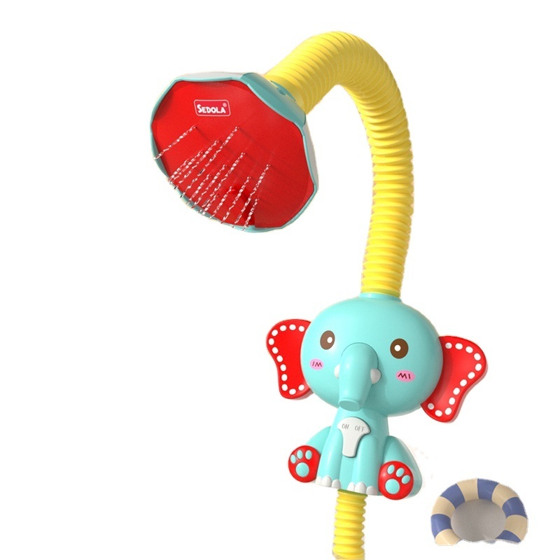 Children's Electric Bath Toy Elephant Shape Spray Water Bath Tub Toys Baby Summer Shower Toy