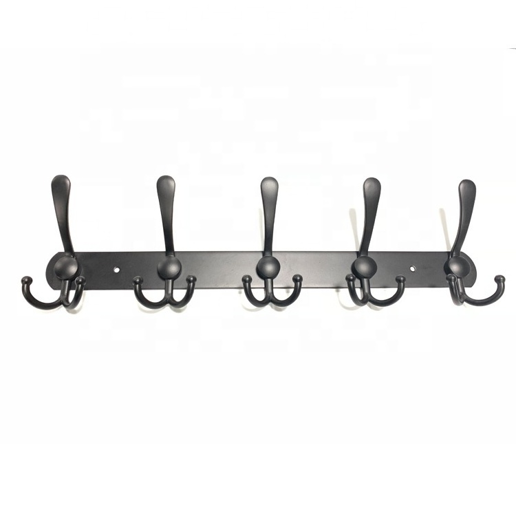 Metal Wall Hooks 5 Hooks Wall Hanger Wall Mount Coat Hooks