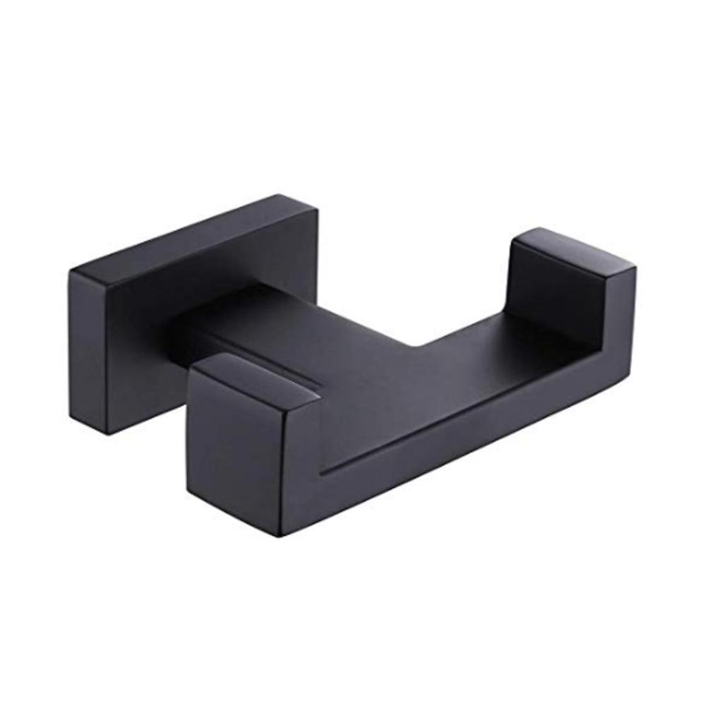 Modern minimalist Matte black Towel hook bathroom metal wall mounted Coat hook