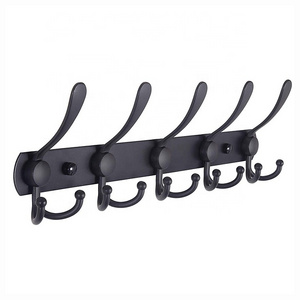 Metal Wall Hooks 5 Hooks Wall Hanger Wall Mount Coat Hooks