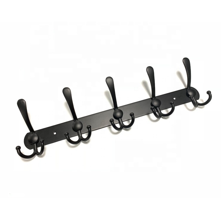 Metal Wall Hooks 5 Hooks Wall Hanger Wall Mount Coat Hooks