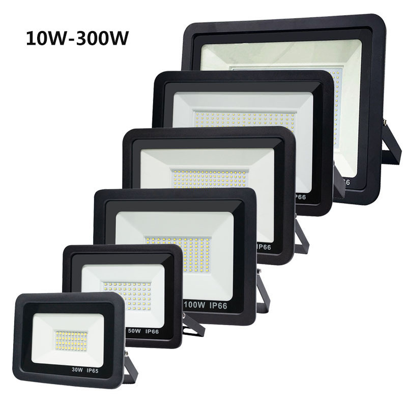 Lowest Factory Price Aluminum 30w 50w 100w 200w 300w Led Reflector Outdoor IP66 Ultra Thin Flood Light EMC certificated