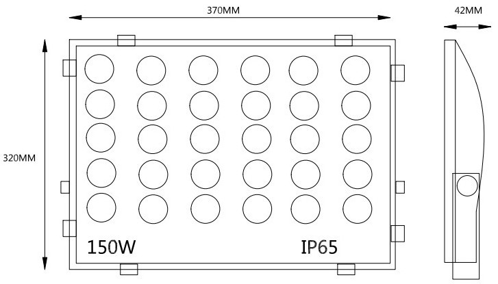 1500W IP66 outdoor 240w 500w 750w 1000w 2000watt led stadium flood light 1500w high mast basketball tennis courts light