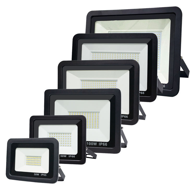 30w 100w 200w 300w Super Slim Portable Led Flood Lights SMD2835 High Lumen Chip Outdoor Floodlight