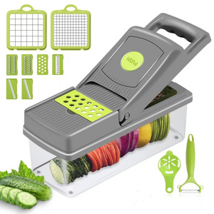 9 In 1 Multifunctional  FBA Kitchen Accessories Potato Grater Salad Vegetable Cutter Slicer Slicer Onion Dicer Vegetable Cutter