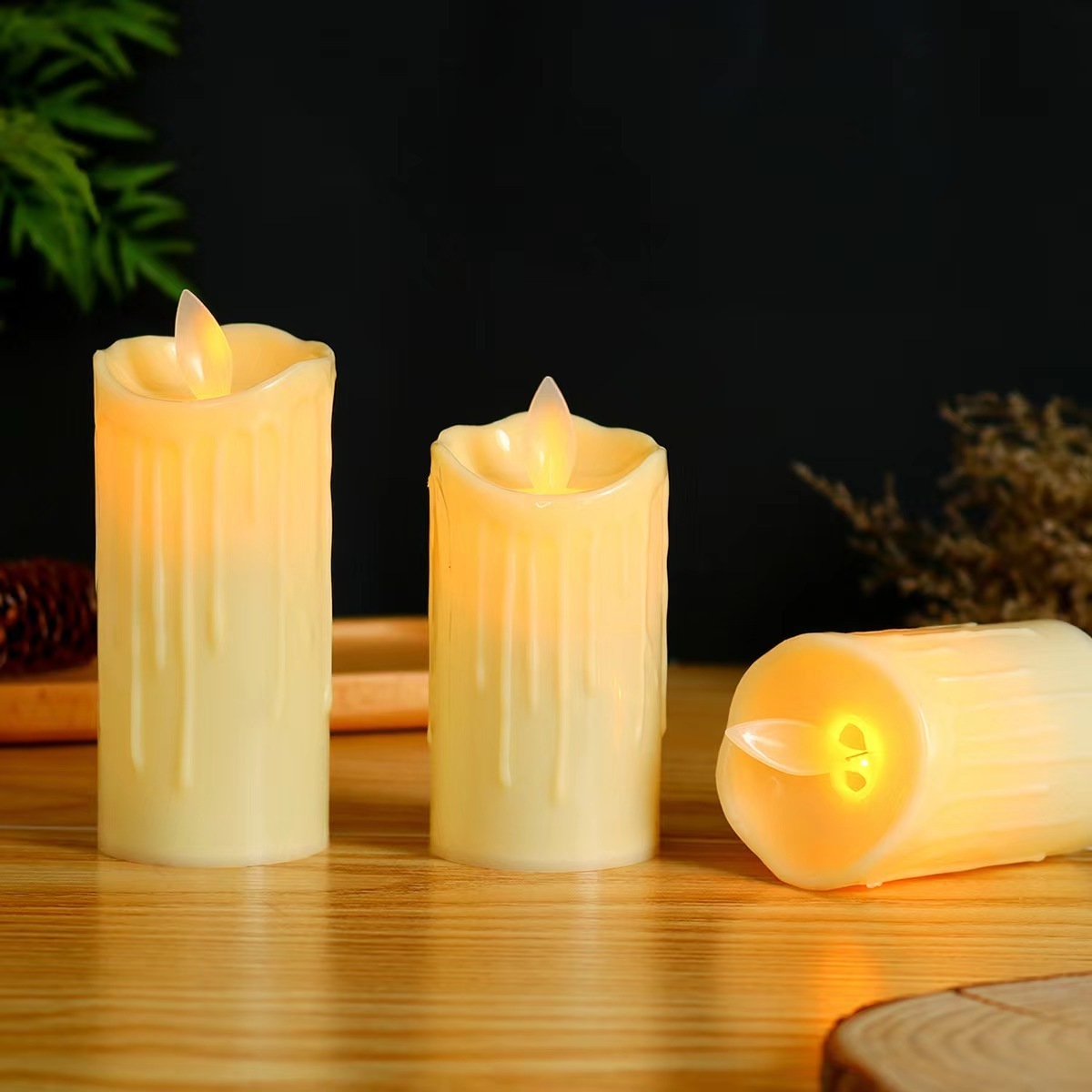 New Models Flameless Led Candles Home Halloween  Led Votive Tea Light Candles  Battery Operating Flickering Led Candle Light