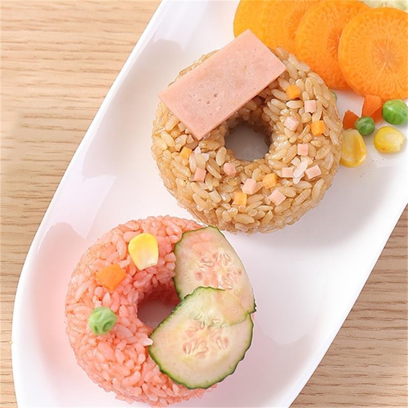 donut machine Onigiri Form Plastic Non-Stick Sushi Maker Set DIY Easy Rice Ball Mold Seaweed Sushi Mold Kitchen Accessories