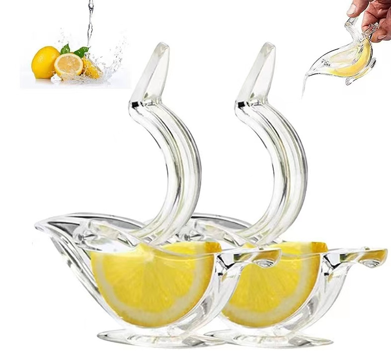 Portable Home Kitchen Gadgets Tools Acrylic Juicer Clear Plastic Glass Bird Lemon Squeezer