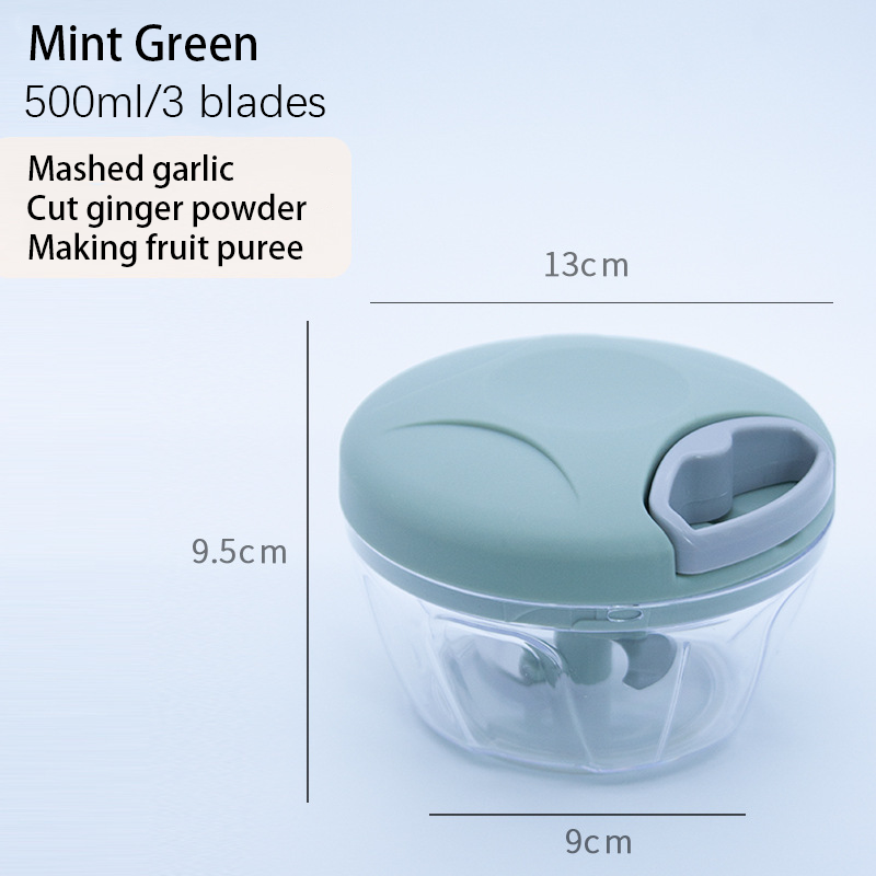 Multi-function Kitchen Food Processor 500ML 900ML Portable Manual Vegetable Slicer Garlic Onion Vegetable Salad  Food Chopper