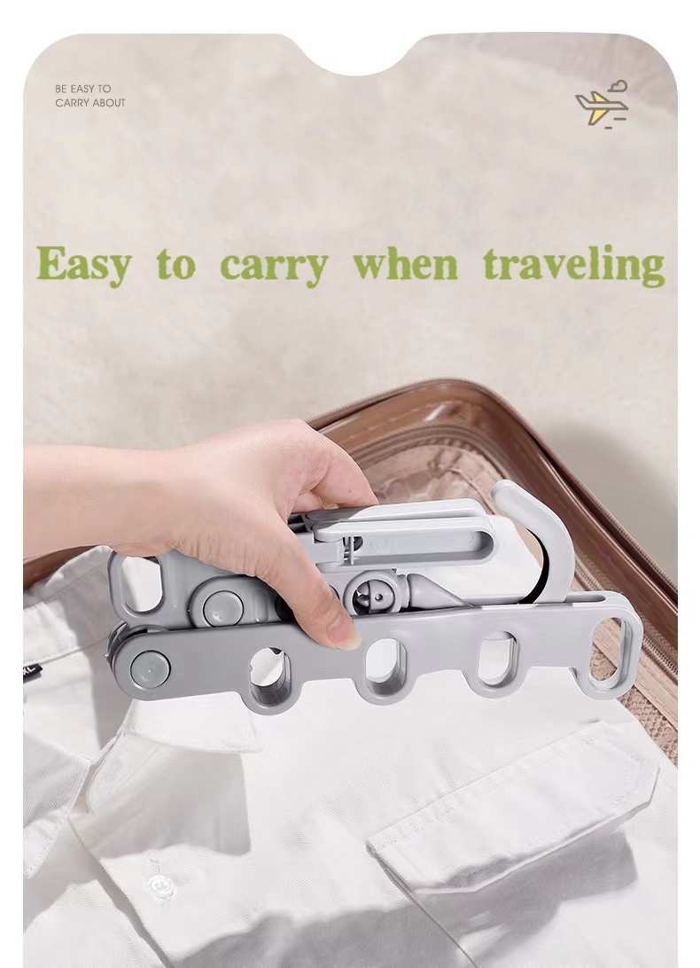 Travel Hangers - Durable, Lightweight and Portable, Ideal for Clothes and Socks, Collapsible Coat Hangers