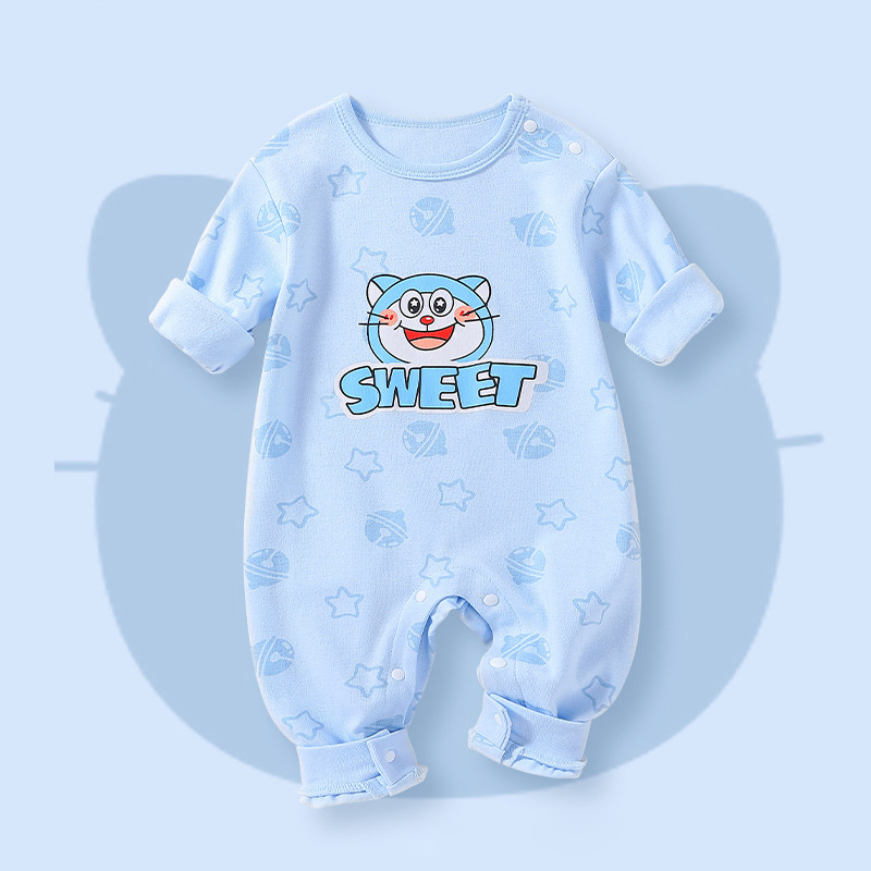 Jumpsuit Newborns Romper Sleeves Long New Arrival Baby Organic Cotton New Cute Animals 100% Cotton Pajamas For Boys And Girls