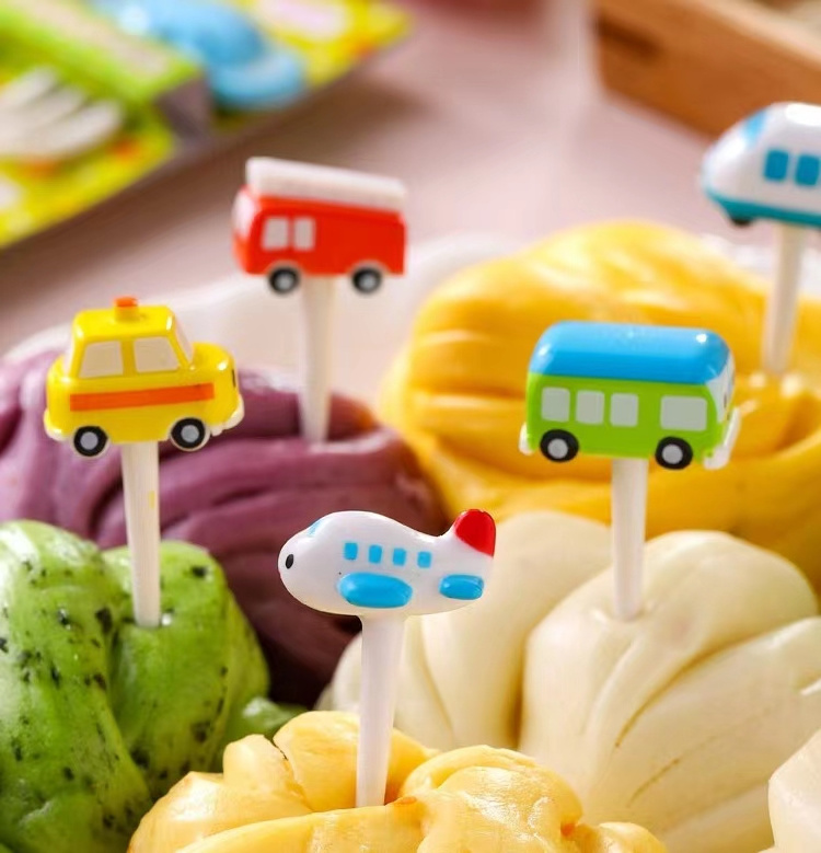 Sink Filter Plastic Silicone Customized Party Fashionable Fruit Fork Bento Food Picks Mini Animal Fruit Fork Tea Party Cake Fork