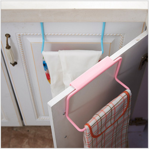 Cabinet door back hook bathroom shelf towel rack hanging rag Clothes Hanger Stainless Steel hanging clothes rack