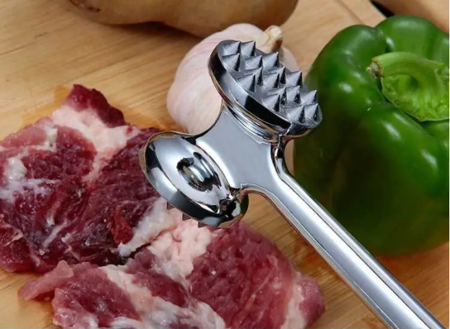 High Quality Zinc Alloy Steak tenderizer tools Steak Meat hammer Tool Dual-Sided Nails Meat Mallet