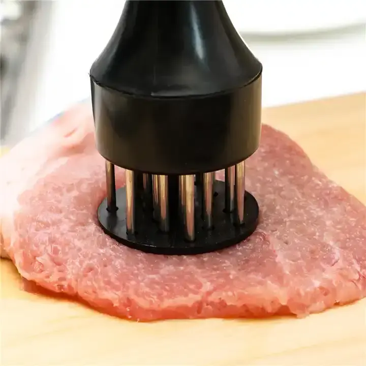 Hot Sale Household Stainless Steel Steak Hammer Loose Meat Needle Meat Tenderizer Piercing Hole Breaker Beating Meat Hammer