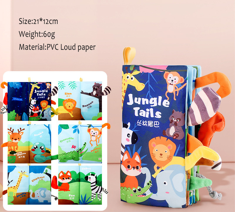 Children's Puzzle Toys Cannot Be Torn Apart Baby Cloth Books Sound Ppaper Soft Plush Enlightenment Books Early Educational Toys