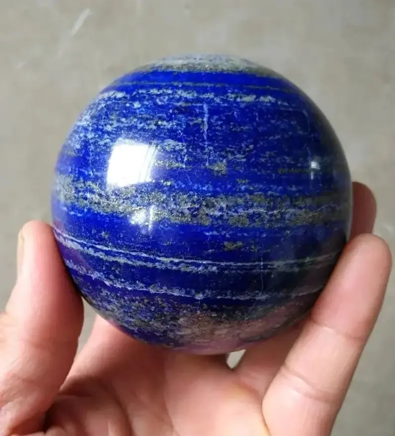 Blue Lapis Lazuli Crystal Sphere, Natural Blue Lapis Lazuli Crystal Ball, Lapis Lazuli Sphere