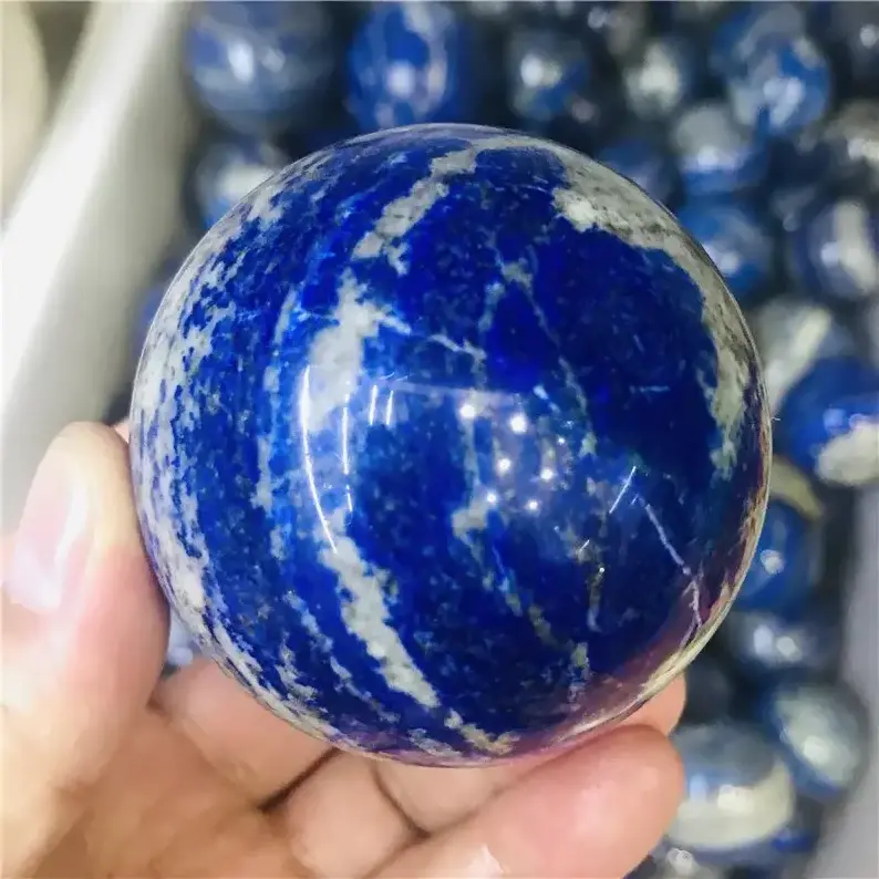 Blue Lapis Lazuli Crystal Sphere, Natural Blue Lapis Lazuli Crystal Ball, Lapis Lazuli Sphere