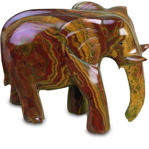 Gold Elephant sculpture figurine statue, Sculpture elephant, Marble elephant sculpture